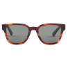 Prada - Iconic Metal Plaque - Pantos Sunglasses - Striped Briarwood - Prada Collection - Sunglasses - Prada Eyewear