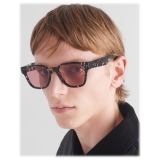 Prada - Iconic Metal Plaque - Pantos Sunglasses - Crystal Black Tortoiseshell - Prada Collection - Sunglasses - Prada Eyewear
