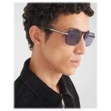 Prada - Iconic Metal Plaque - Geomatric Sunglasses - Black Iris - Prada Collection - Sunglasses - Prada Eyewear