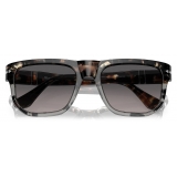 Persol - PO3306S - Brown Cut Grey Tortoise / Grey Gradient Polar - Sunglasses