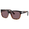 Persol - PO3306S - Brown Cut Light Brown Tortoise / Dark Violet Polarized - Sunglasses