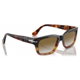 Persol - PO3301S - Brown Cut Light Brown Tortoise / Gradient Brown - Sunglasses - Persol Eyewear