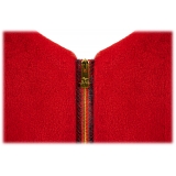 La Prima Luxury - Rubino - 8 mm Shaved Mink Fur in Ruby - Fur Coat - Luxury Exclusive Collection
