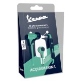 Tribe - Aquamarina - Vespa - Auricolari con Microfono e Comando Multifunzionale - Smartphone