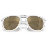 Persol - 714SM - Steve McQueen Exclusive - Avorio Opalino / Trasparente a Specchio Placcata Oro 24k - Occhiali da Sole