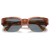 Persol - PO3319S - Tom - Terra di Siena / Light Blue - Sunglasses - Persol Eyewear