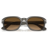 Persol - PO3305S - Grey Taupe Transparent / Brown Polarized - Sunglasses - Persol Eyewear