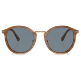 Persol - PO3309S - Striato Marrone / Azzurro - Occhiali da Sole - Persol Eyewear