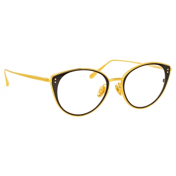 Linda Farrow - Occhiali da Vista Alba Cat Eye in Oro Giallo - LFL1339C1OPT - Linda Farrow Eyewear