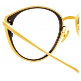 Linda Farrow - Alba Cat Eye Optical Glasses in Yellow Gold - LFL1339C1OPT - Linda Farrow Eyewear