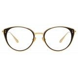 Linda Farrow - Alba Cat Eye Optical Glasses in Yellow Gold - LFL1339C1OPT - Linda Farrow Eyewear