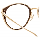 Linda Farrow - Occhiali da Vista Alba Cat Eye in Oro Chiaro - LFL1339C2OPT - Linda Farrow Eyewear