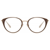 Linda Farrow - Occhiali da Vista Alba Cat Eye in Oro Chiaro - LFL1339C2OPT - Linda Farrow Eyewear