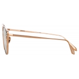 Linda Farrow - Alba Cat Eye Optical Glasses in Rose Gold - LFL1339C3OPT - Linda Farrow Eyewear