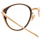 Linda Farrow - Alba Cat Eye Optical Glasses in Rose Gold - LFL1339C3OPT - Linda Farrow Eyewear