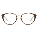 Linda Farrow - Alba Cat Eye Optical Glasses in Rose Gold - LFL1339C3OPT - Linda Farrow Eyewear