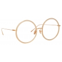 Linda Farrow - Alesia A Round Optical Glasses in Ash - LF57AC3OPT - Linda Farrow Eyewear