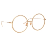 Linda Farrow - Alesia A Round Optical Glasses in Ash - LF57AC3OPT - Linda Farrow Eyewear