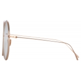 Linda Farrow - Alesia A Round Optical Glasses in Ash - LF57AC3OPT - Linda Farrow Eyewear