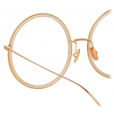 Linda Farrow - Alesia A Round Optical Glasses in Ash - LF57AC3OPT - Linda Farrow Eyewear