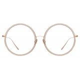 Linda Farrow - Alesia A Round Optical Glasses in Ash - LF57AC3OPT - Linda Farrow Eyewear