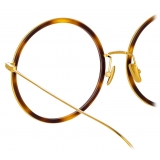 Linda Farrow - Alesia A Round Optical Glasses in Tortoiseshell - LF57AC2OPT - Linda Farrow Eyewear