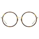 Linda Farrow - Alesia A Round Optical Glasses in Tortoiseshell - LF57AC2OPT - Linda Farrow Eyewear