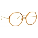 Linda Farrow - Alona Oversized Optical Glasses in Tobacco - LFL901C19OPT - Linda Farrow Eyewear