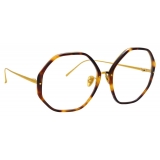 Linda Farrow - Alona Oversized Optical Glasses in Tortoiseshell - LFL901C11OPT - Linda Farrow Eyewear