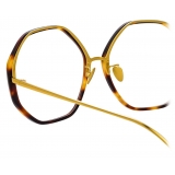 Linda Farrow - Alona Oversized Optical Glasses in Tortoiseshell - LFL901C11OPT - Linda Farrow Eyewear