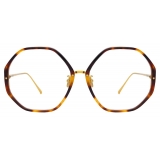 Linda Farrow - Alona Oversized Optical Glasses in Tortoiseshell - LFL901C11OPT - Linda Farrow Eyewear