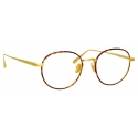 Linda Farrow - Anton Oval Optical Glasses in Yellow Gold Tortoiseshell - LFL1230C3OPT - Linda Farrow Eyewear