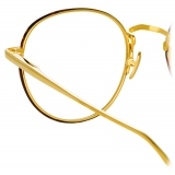 Linda Farrow - Anton Oval Optical Glasses in Yellow Gold Tortoiseshell - LFL1230C3OPT - Linda Farrow Eyewear