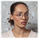 Linda Farrow - Occhiali da Vista Anton Oval in Oro Chiaro Marrone - LFL1230C4OPT - Linda Farrow Eyewear