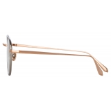 Linda Farrow - Anton Oval Optical Glasses in Rose Gold White Gold - LFL1230C2OPT - Linda Farrow Eyewear