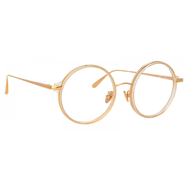 Linda Farrow - Occhiali da Vista Bara Round in Cenere - LFL1243C5OPT - Linda Farrow Eyewear