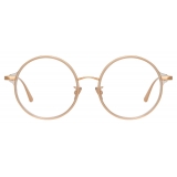 Linda Farrow - Bara Round Optical Glasses in Ash - LFL1243C5OPT - Linda Farrow Eyewear