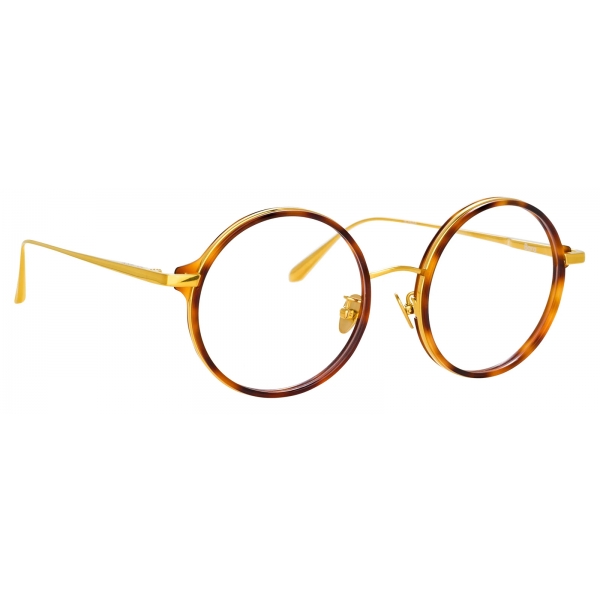 Linda Farrow - Occhiali da Vista Bara Round in Tartaruga - LFL1247C2OPT - Linda Farrow Eyewear