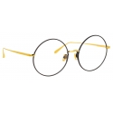 Linda Farrow - Bea Round Optical Glasses in Yellow Gold - LFL1333C1OPT - Linda Farrow Eyewear