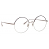 Linda Farrow - Bea Round Optical Glasses in Mocha Light Gold - LFL1333C6OPT - Linda Farrow Eyewear