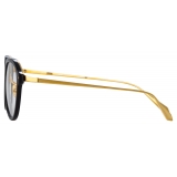 Linda Farrow - Cacao Angular Optical Glasses in Black - LFL1273C1OPT - Linda Farrow Eyewear