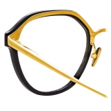 Linda Farrow - Cacao Angular Optical Glasses in Black - LFL1273C1OPT - Linda Farrow Eyewear