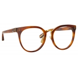Linda Farrow - Carla Oval Optical Glasses in Horn - LFL1327C3OPT - Linda Farrow Eyewear