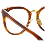 Linda Farrow - Carla Oval Optical Glasses in Horn - LFL1327C3OPT - Linda Farrow Eyewear