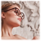 Linda Farrow - Carla Oval Optical Glasses in Horn - LFL1327C3OPT - Linda Farrow Eyewear