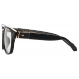 Linda Farrow - Carlos D-Frame Optical Glasses in Black - LFL1412C1OPT - Linda Farrow Eyewear