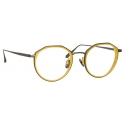 Linda Farrow - Cesar Angular Optical Glasses in Nickel Yellow Gold - LFL1225C5OPT - Linda Farrow Eyewear