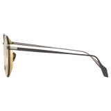 Linda Farrow - Cesar Angular Optical Glasses in Nickel Yellow Gold - LFL1225C5OPT - Linda Farrow Eyewear