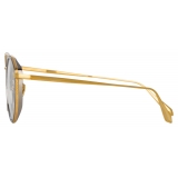 Linda Farrow - Cesar Angular Optical Glasses in Yellow Gold White Gold - LFL1225C4OPT - Linda Farrow Eyewear