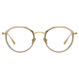 Linda Farrow - Occhiali da Vista Cesar Angular in Oro Giallo Oro Bianco - LFL1225C4OPT - Linda Farrow Eyewear